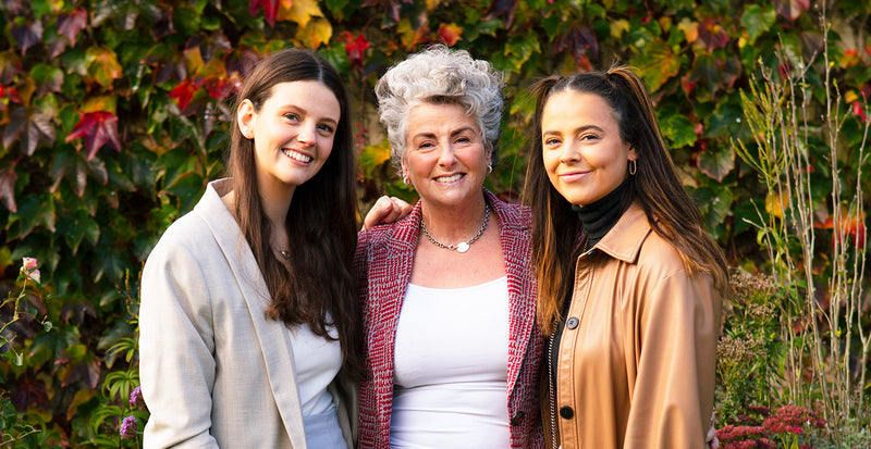 Image of co-founder and daughter, Darcy Laceby, Founder Maxine Laceby, and other daughter Margot Laceby